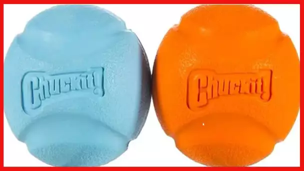 ChuckIt! High-Bounce Rubber Fetch Ball, Medium (Colors Vary),Multicolor