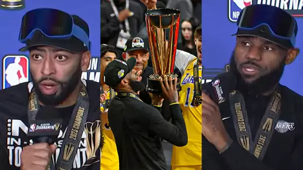 Lakers Sound Off After Winning The First-Ever NBA In-Season Tournament Championship 🏆