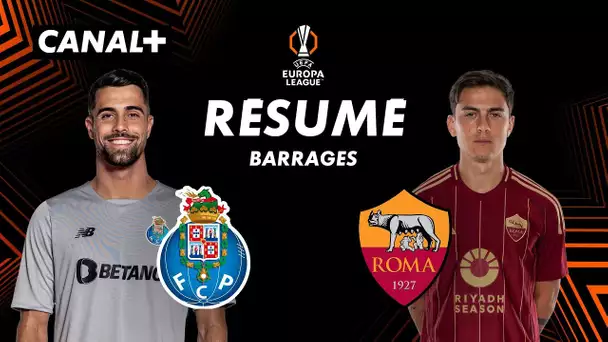 Le résumé de Porto / AS Roma - Ligue Europa 2024-25 (Barrages aller)