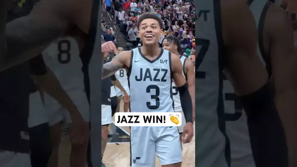 Keyonte George’s free throw gives the Jazz the OT win! 🚨 | #Shorts