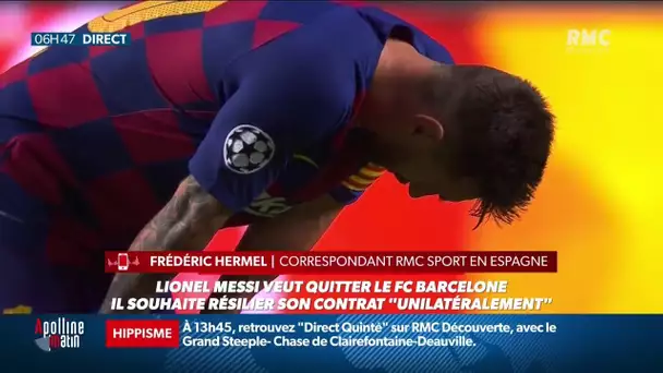 Messi veut quitter le FC Barcelone "unilatéralement", le bras de fer avec le club a commencé