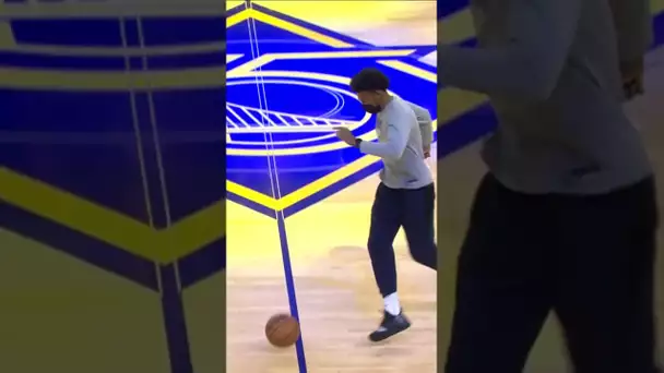 Steph Curry Soccer Pass Trick Shot! ⚽ | #shorts