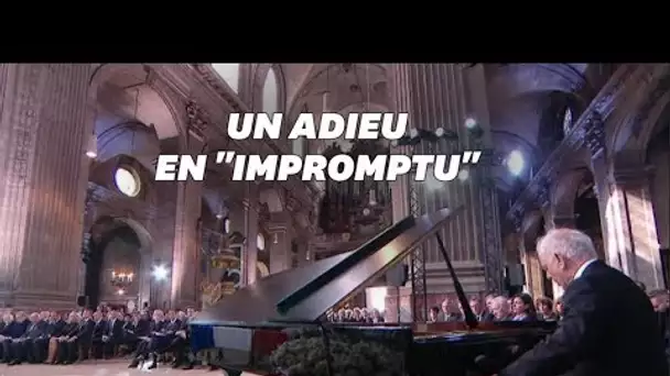 Daniel Barenboim joue un "Impromptu" de Schubert à la messe pour Jacques Chirac