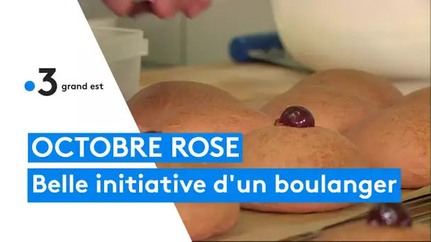 Pour Octobre rose, il confectionne des brioches en forme de sein