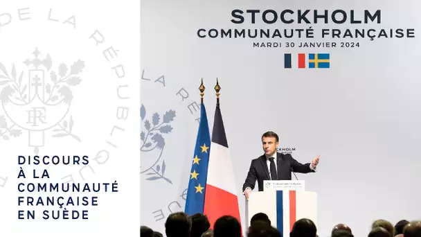 Discours du Président Emmanuel Macron à la communauté française en Suède.