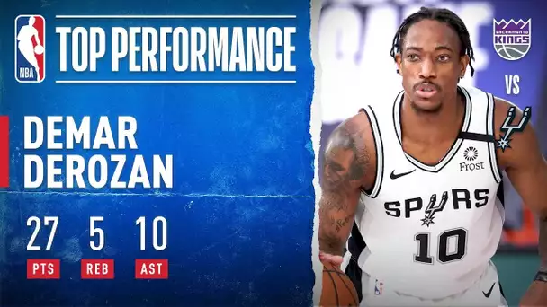 DeMar DeRozan GOES OFF For 27 PTS (10-13 FGM) & 10 AST!