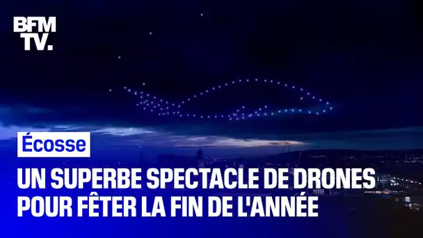 Les superbes images d’un spectacle de drones dans le ciel d’Édimbourg, en Écosse