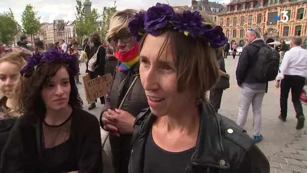 200 personnes manifestaient à Lille contre les nominations de Darmanin et de Dupond-Moretti