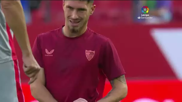 Calentamiento Sevilla FC vs Valencia CF