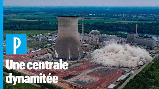 Allemagne : les tours d'une centrale nucléaire démolies à la dynamite