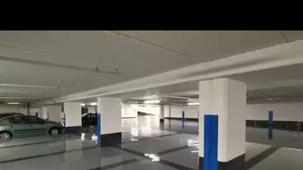 Inondation dans le parking Indigo sur les allées Jean Jaurès à Toulouse