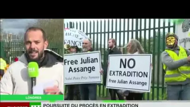 Londres : deuxième journée de procès en extradition de Julian Assange