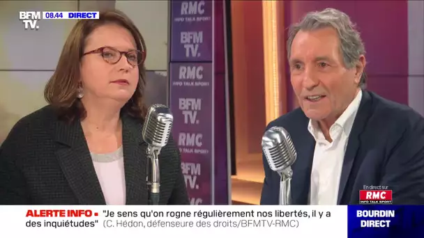 Claire Hédon face à Jean-Jacques Bourdin en direct