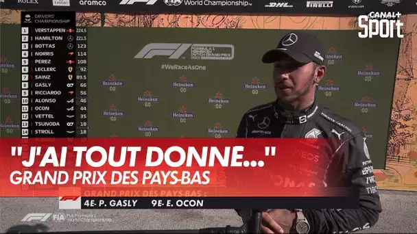 Lewis Hamilton : "J'ai tout donné aujourd'hui, j'ai attaqué le plus possible"