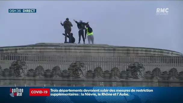 Saccage de l’Arc de Triomphe: quelques peines de prison et des peines de travaux d’intérêts général