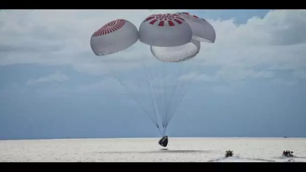 Les quatre passagers de SpaceX de retour sur Terre après trois jours dans l'espace