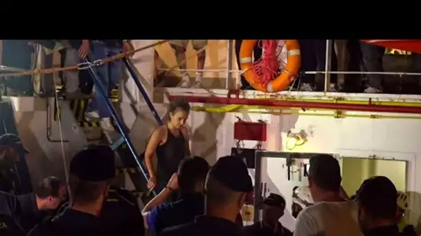 La capitaine du Sea-Watch arrêtée pour avoir accosté à Lampedusa