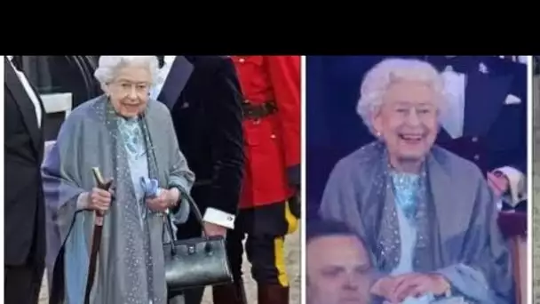 La foule rugit alors que la reine arrive sur le tapis rouge du Royal Windsor Horse Show