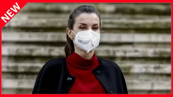 ✅  Letizia d'Espagne chic en rouge et noir pour une sortie symbolique