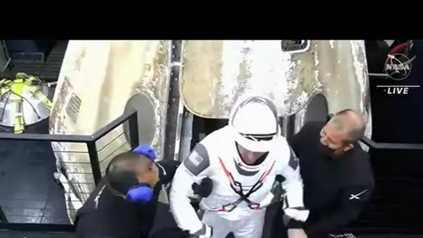 Retour sur Terre du vaisseau SpaceX avec quatre astronautes de l'ISS à son bord