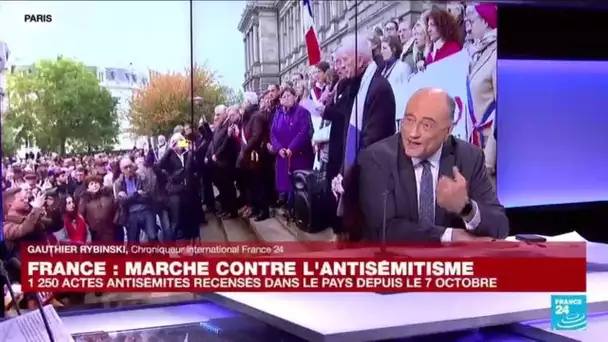 Marine Le Pen à la marche contre l'antisémitisme : "Un effet d'aubaine pour le RN" • FRANCE 24