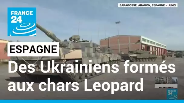 Des soldats ukrainiens formés sur des chars Leopard en Espagne • FRANCE 24