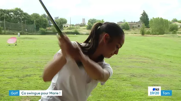 Des heures sur le green pour une jeune tarnaise championne d'Occitanie de golf