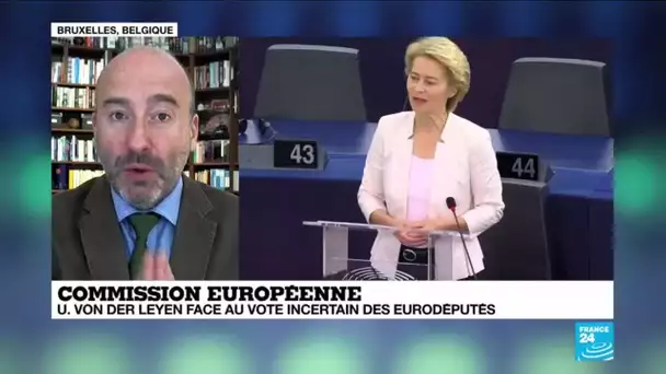 Face au vote incertain des eurodéputés, les promesses de von der Leyen à l'Europe