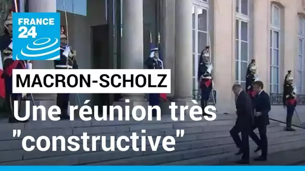 Olaf Scholz reçu par Emmanuel Macron : l'Elysée salue une réunion "très constructive"