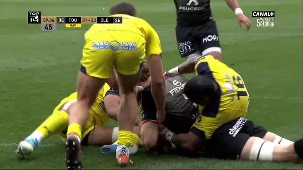 Top 14 - 22ème Journée - Toulouse / Clermont : L'essai de Gray face à Clermont