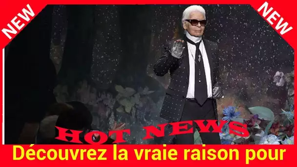 Découvrez la vraie raison pour laquelle Karl Lagerfeld entretenait le flou sur son âge