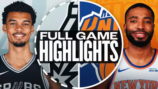 SPURS at KNICKS | FULL GAME HIGHLIGHTS | December 25, 2024