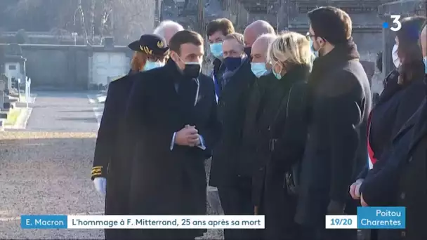 Charente : à Jarnac, Emmanuel Macron rend hommage à François Mitterrand, décédé il y a 25 ans