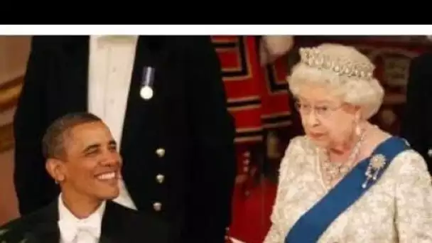 Aller au lit!' L'avertissement sévère de la reine à Obama après que Monarch ait été forcé d'interven