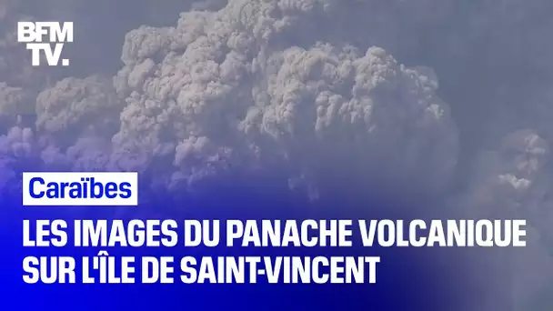 Les images de l'impressionnant panache volcanique sur l'Île de Saint-Vincent, dans les Caraïbes