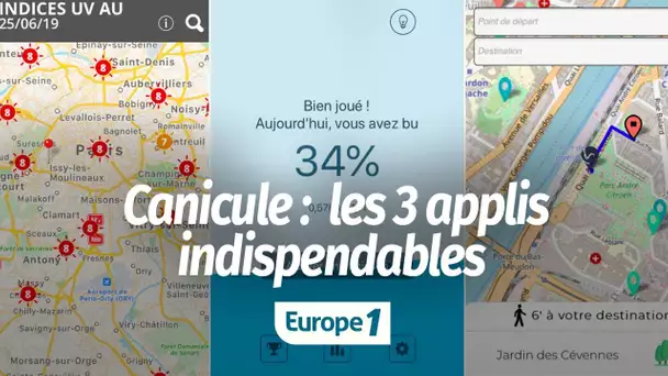 Trois applis indispensables pour se protéger lors de la canicule