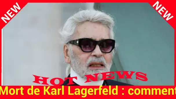 Mort de Karl Lagerfeld : comment ses proches ont respecté ses dernières volontés