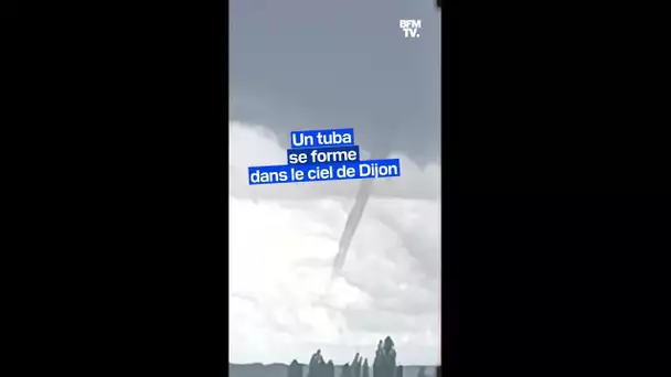 Un tuba filmé dans le ciel de Dijon