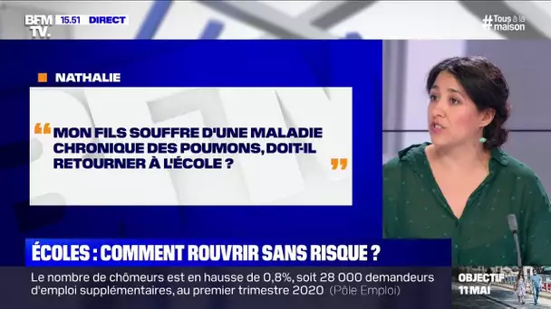 Mon fils a une maladie chronique des poumons, doit-il retourner à l'école? BFMTV vous répond