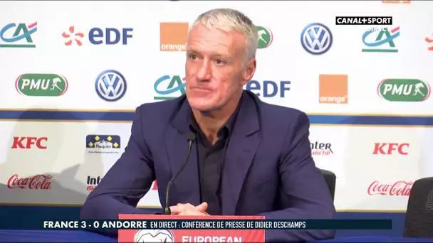 La conférence de presse de Didier Deschamps après France / Andorre