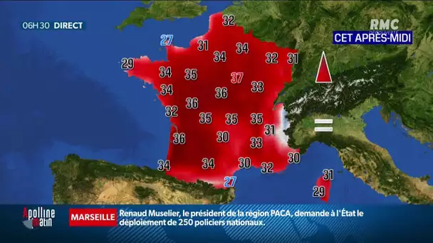 La météo du lundi 14 septembre: les températures grimpent encore