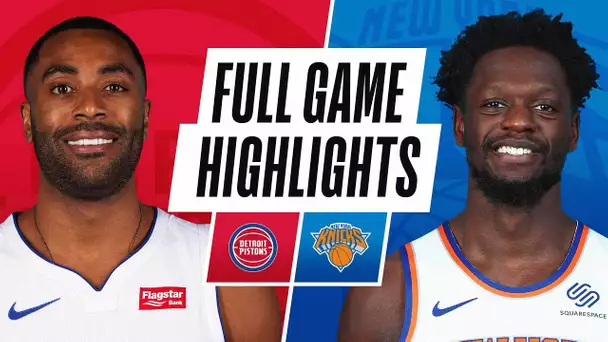 PISTONS at KNICKS | FULL GAME HIGHLIGHTS | March 4, 2021