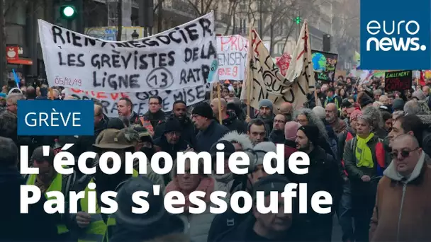 Après 26 jours de conflit social, Paris s'essouffle économiquement