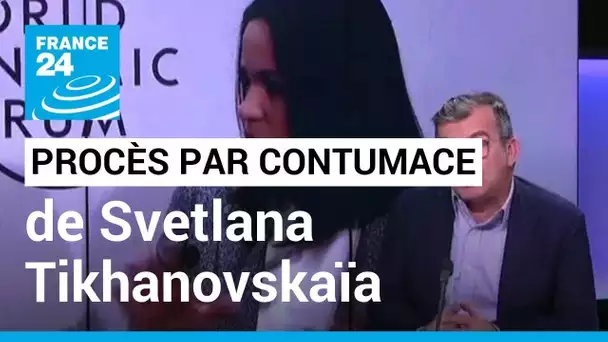 Début du procès par contumace de l'opposante en exil Svetlana Tikhanovskaïa • FRANCE 24