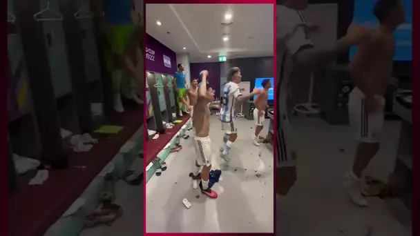 Coupe du monde 2022 : La joie dans le vestiaire de l'Argentine après la qualif en finale