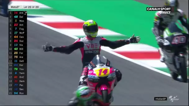 Moto3 - Tony Arbolino remporte la course au finish !