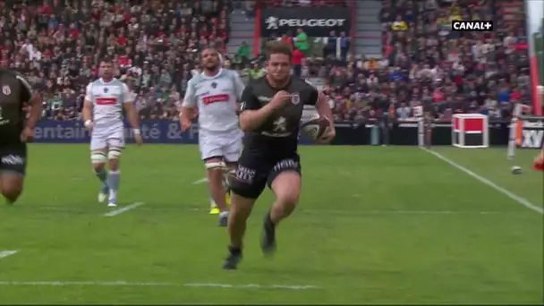 Top 14 - 24ème Journée - Toulouse / Pau : L'essai de Marchand face à Pau