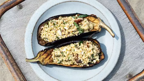 RECETTE #72 - Salade d’aubergines au boulgour - Fabrice Mignot