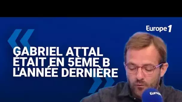 Pierre-Antoine Damecour aka Arnaud Boudurouleau : "Gabriel Attal était en 5ème B l'année dernière"