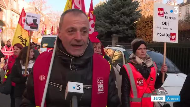Manifestations en Alsace contre la Réforme des retraites le 5 décembre 2019